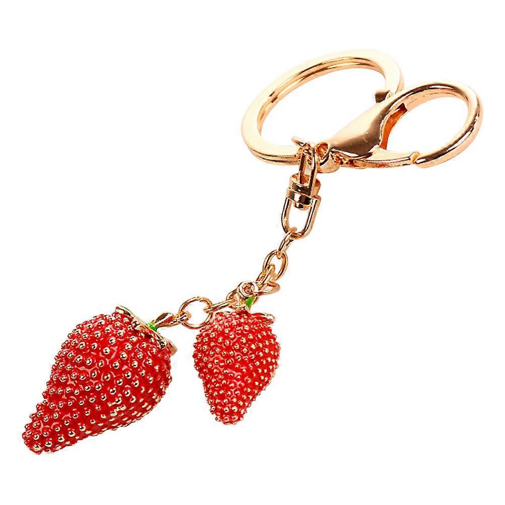 Strawberry Key Holder Pendant for Key Use 1 Piece Bag Ornament Accessory