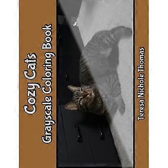 Cozy Cats Graustufen Malbuch