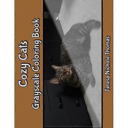 Cozy Cats Grayscale Coloring Book