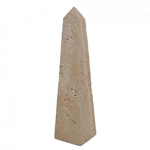 Hestia Travertine Obelisk - 30cm