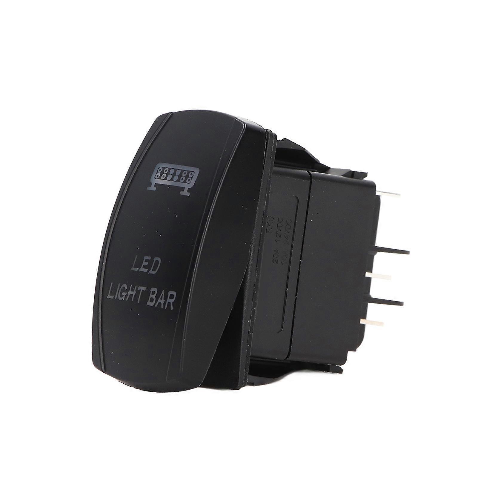 LED Light Bar Switch High Power 5PIN On/Off Minus40°C To 85°C DC12V/24V Preservative ABS Lamp Switch for Motorhome