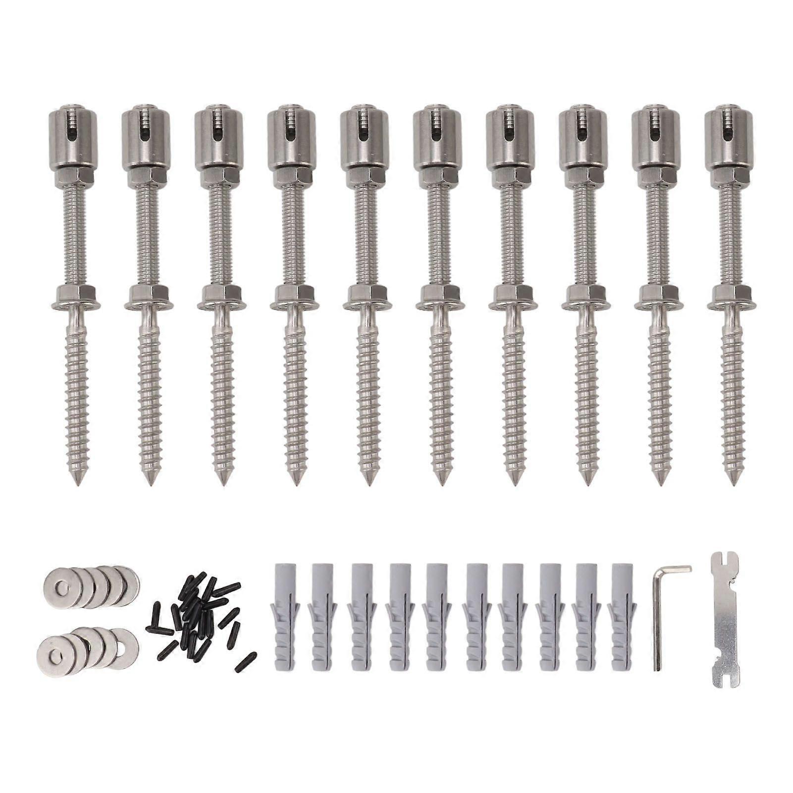 Wire Trellis Stainless Steel Modern Flexible Layout Invisible Strong Load Bearing Wall Trellis for Climbing Plants Without Steel Wire