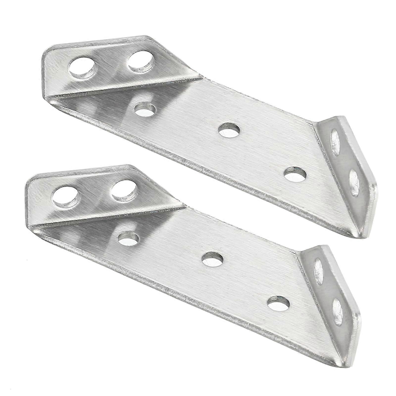 50 mm x 50 mm Mounting Bracket, Mounting Shelf Bracket, Pack of 2, Good for Furniture, Shelf Angle Bracket, Connection Support, Corner Rail, Silver