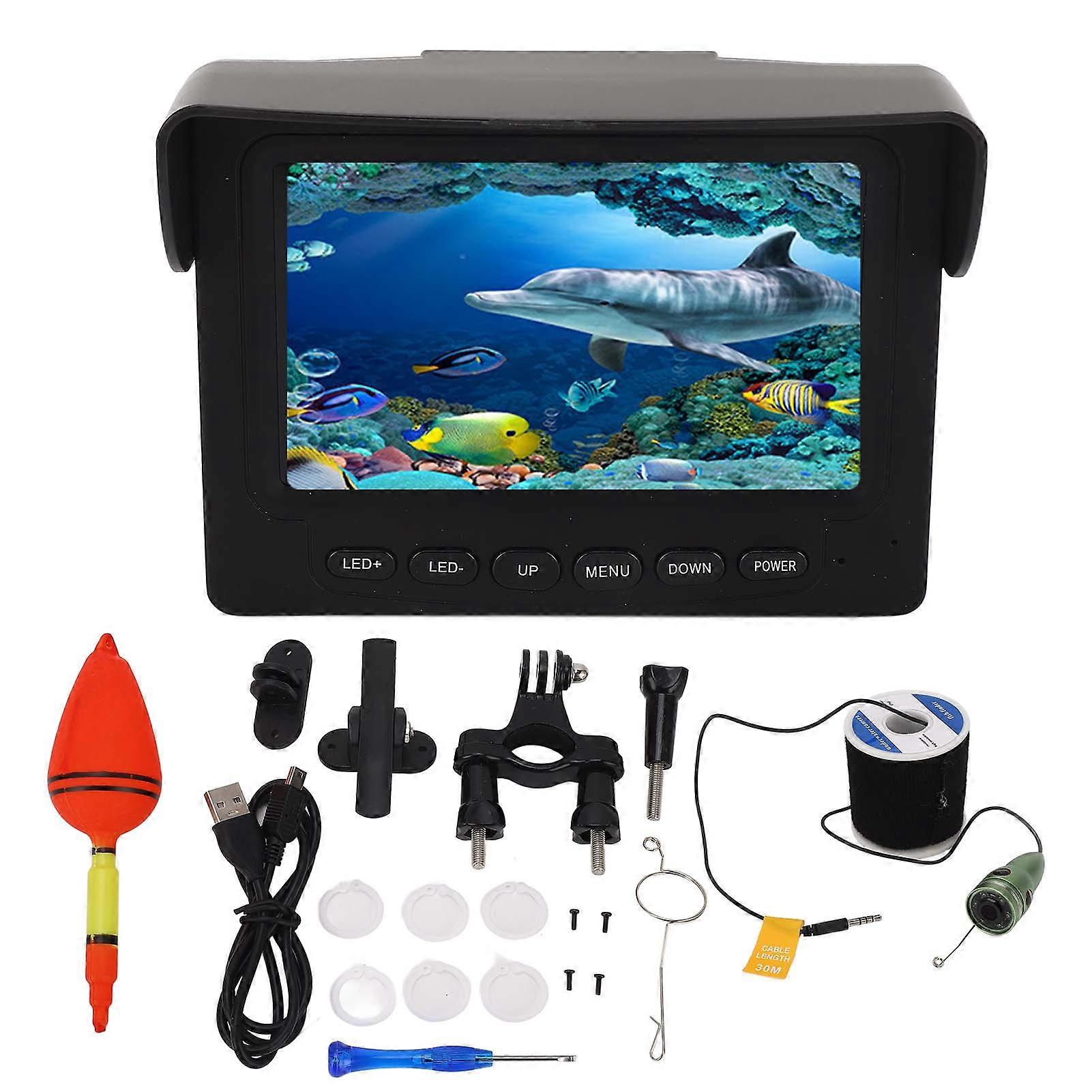 4.3 Inch LCD Underwater Visual Camera 165 Degree Wide Angle Waterproof Digital Camera for Sea Fishing