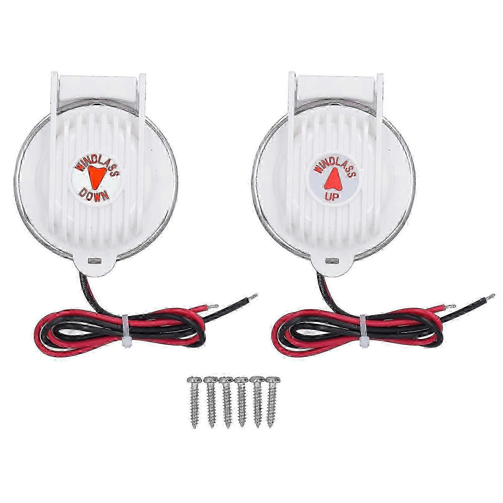 1 Pair Windlass Foot Switch Rust Proof Universal Up Down for Deck Anchor DC12V 24V