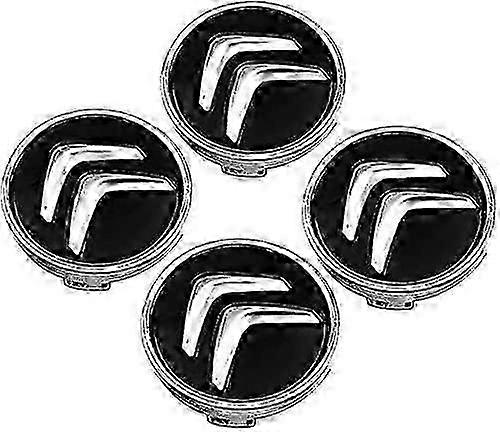 4 Pieces Hub Caps for Citroen C4 Picasso C3 Berlingo C5 X7 C2 C1 Ds3 ZX Xsara C8 DS DS4 60MM, Rim Center Caps with Badge, Car Emblem Wheel Covers Acce