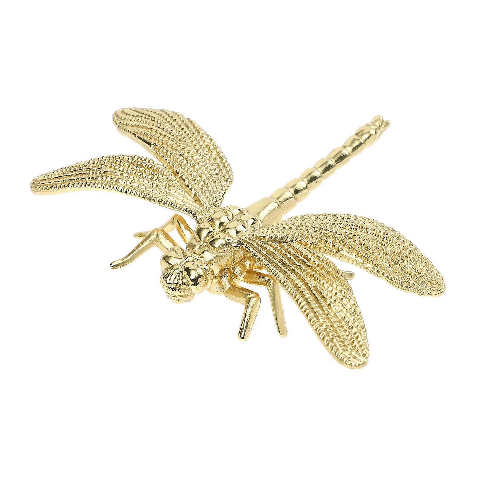 Copper Dragonfly Shape Drawer Pulls Knobs for Cabinet and Dresser Doors 2pcs