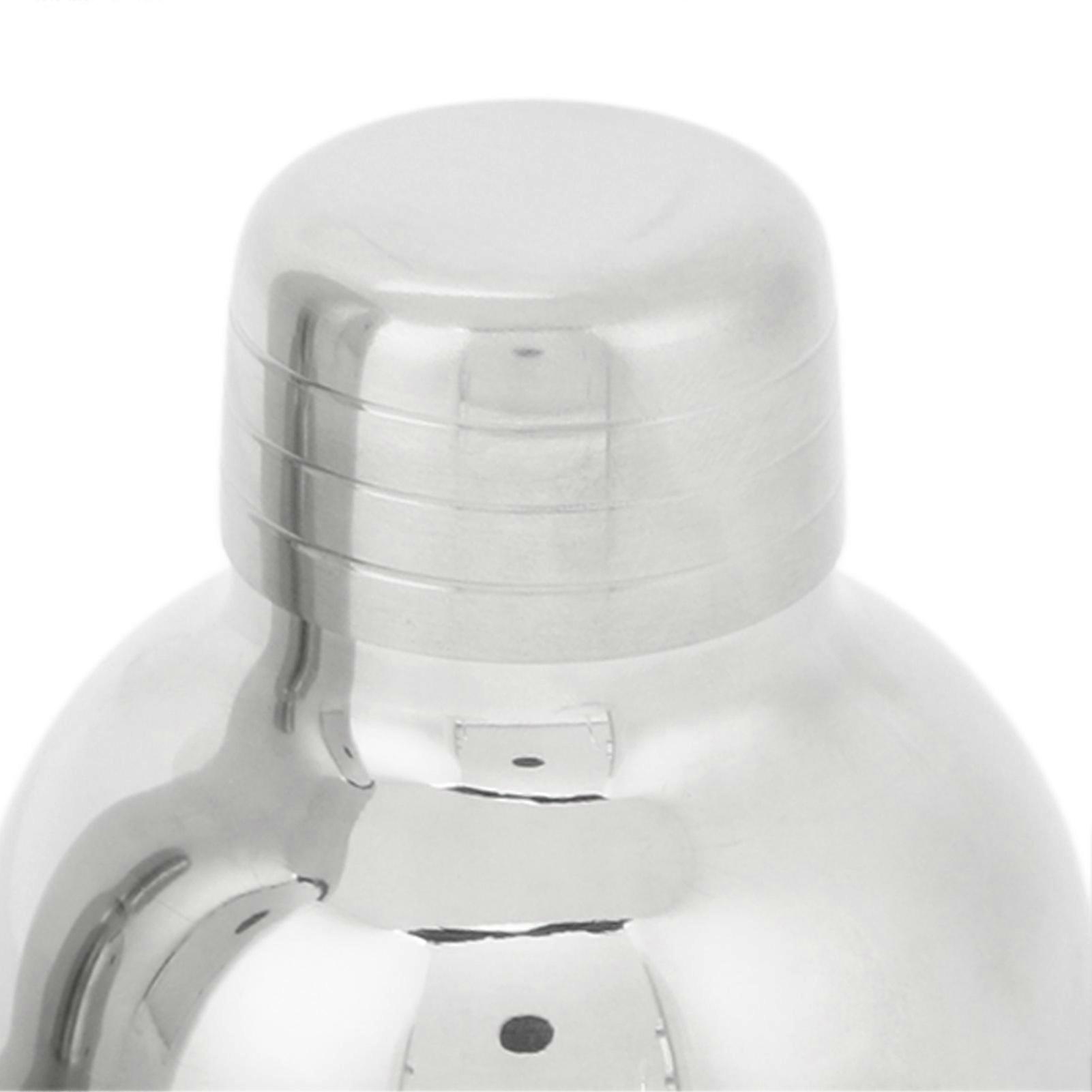 Cocktail Wine Shaker Multipurpose Leakage Proof Stainless Steel Shaker Bottle with Strainer Lid for Bar Party Home 550ml