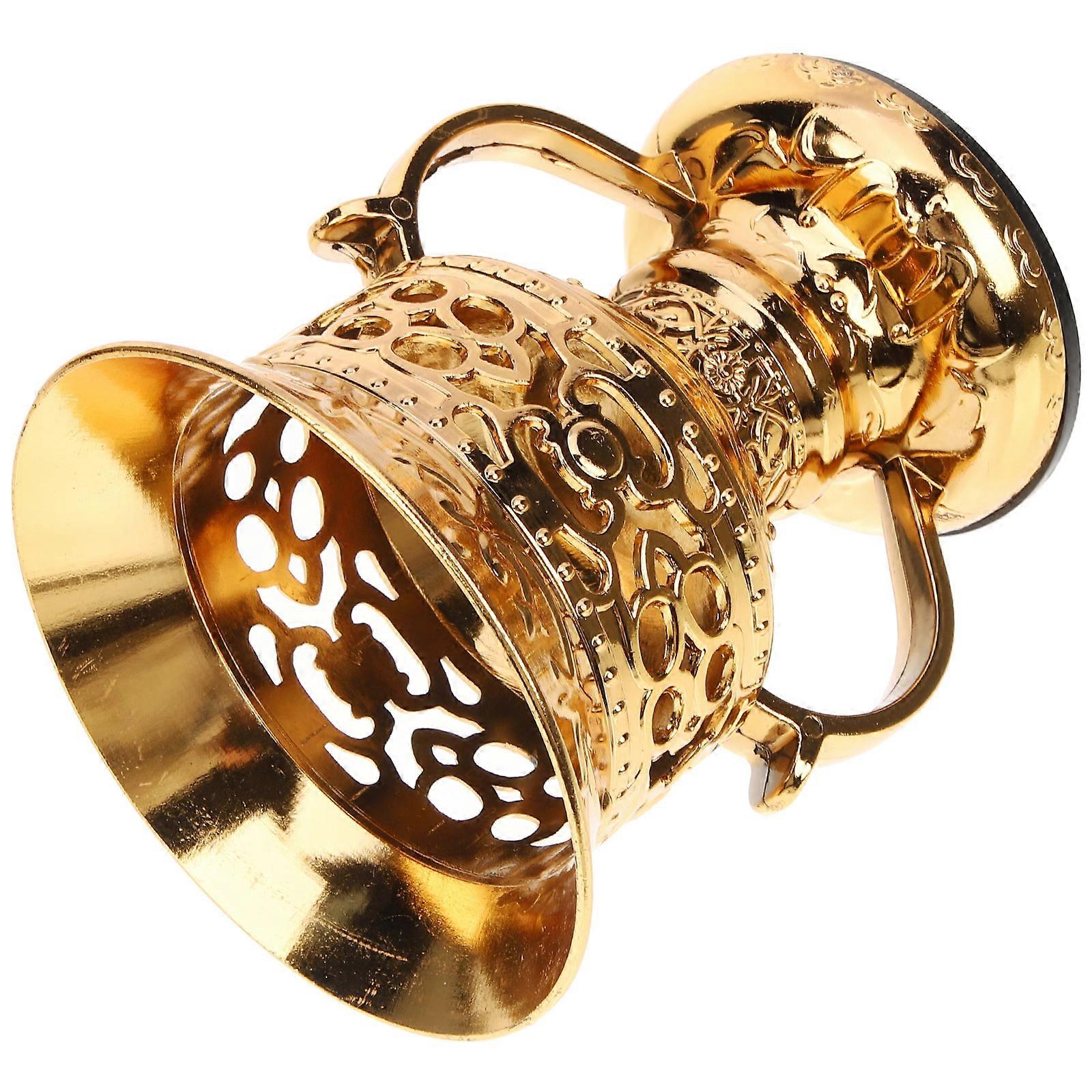 Frankincense Burner Metal Aromatherapy Stove Rustic Style Bedroom Atmosphere Creation 4.7×3.9×3.9in 1Set