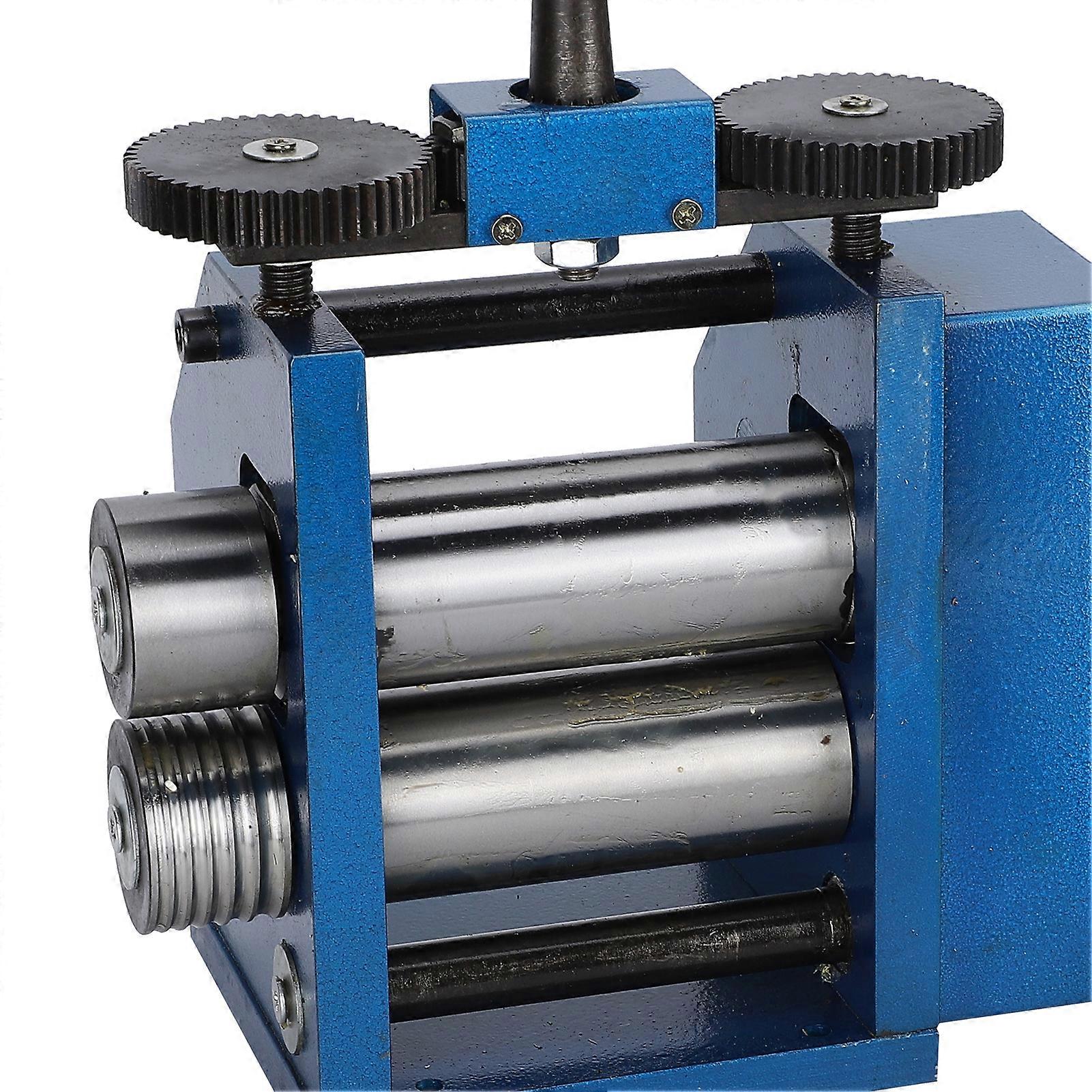 Rolling Mill Machine Hand‑Operated Jewelry Tabletting Pressing Tools Semi‑Circular Glossy