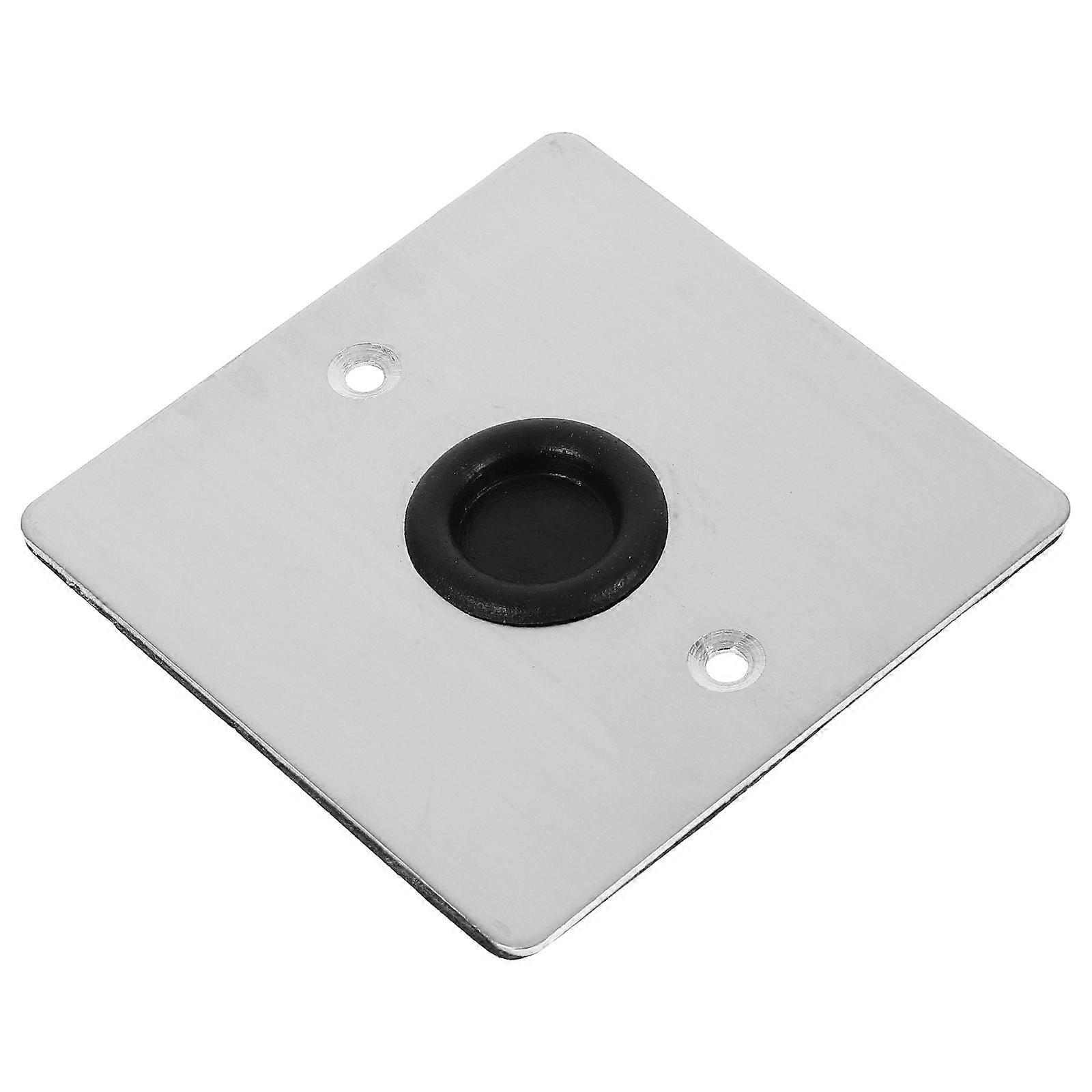 Electrical Outlet Covers Stainless Steel Wall Plate Ceiling And Wall Sockets Modern Design Silver 8.50X8.50X0.25CM Protective Functionality 1Set