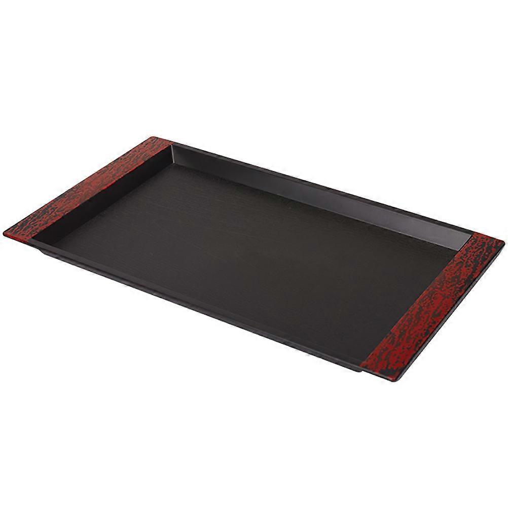Black Polypropylene MultiFunction Dessert Tray for Storage Use with Design 1 Inch Heightened Edges