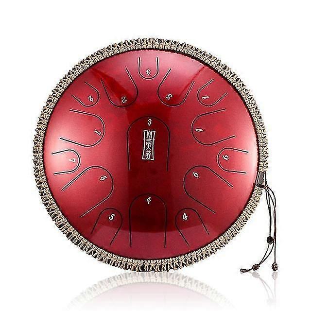 13 pouces 15 tons en acier langue tambour à main tambour D ton tambour éthéré yoga méditation percussion instrument apporter sac de batterie de spécialité