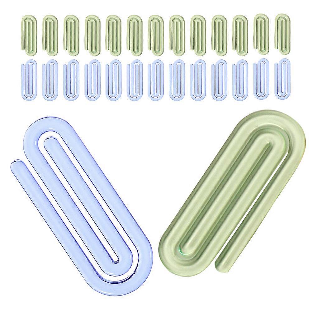 OUNONA 50Pcs Small Paper Clips Shaped Bookmark Flexible Multi Function Paper Clips