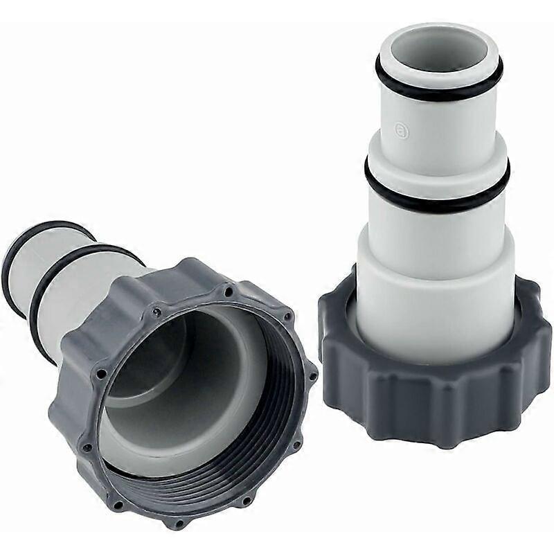 Pool Hose Adapter,2pcs Hose Adapter Pool Adapter A for 32-38mm Pool for Pumps Pool Accessories with Thread,Sealing Ring