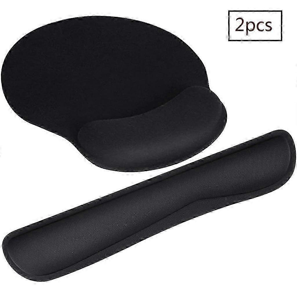 Mouse Pad, Ergonomic, Anti-Tendon Sheath, Black