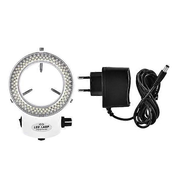 144 Led Ring Light Beads Light Source Luminous Adjustable Ring Lamp for Stereo Microscope (White)