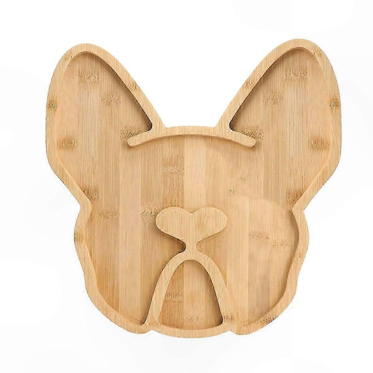 Prato de Queijos com Tema de Bulldog de 12 Polegadas para Charcutaria e Lanches