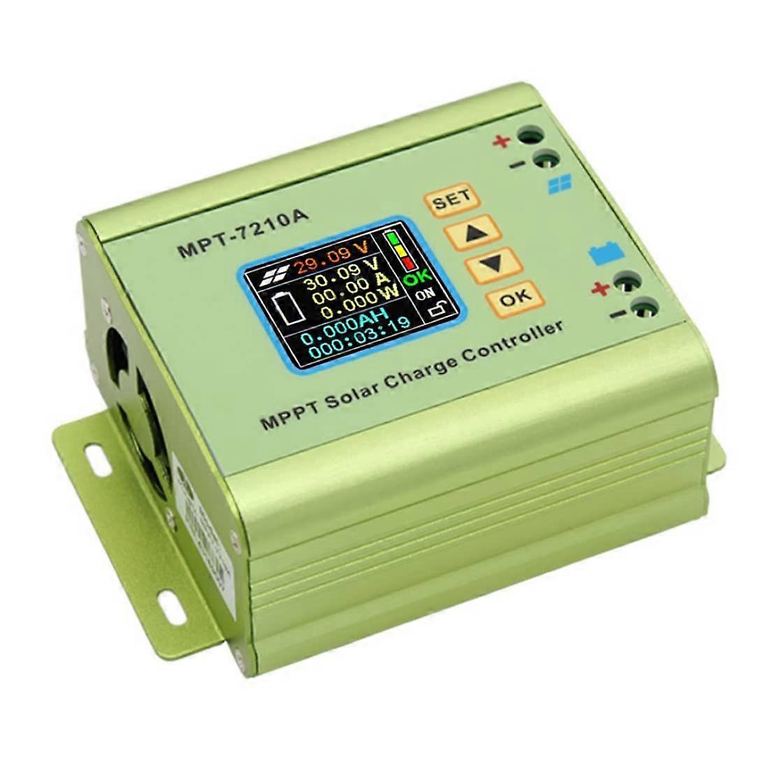 MPPT Solar Charger Controller MPT7210A LCD Display 24V 36V 48V 60V 72V 10A Adjustable for Lithium Battery
