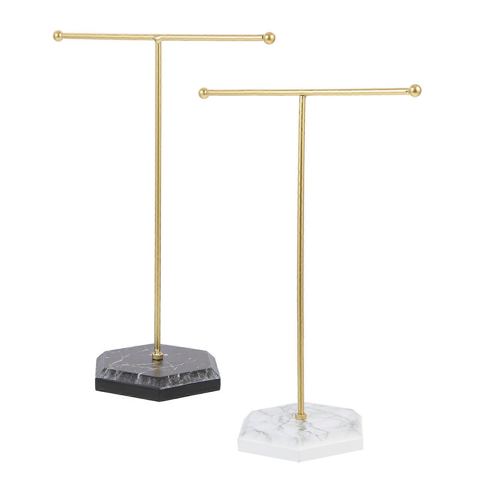 Multi Color TShape Jewelry Organizer Stand Earring Holder Storage Rack for Display 2pcs