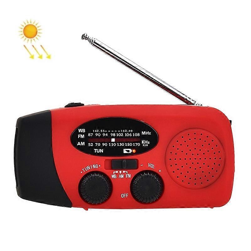 LED Light Solar Hand-cranked Power Emergency Radio