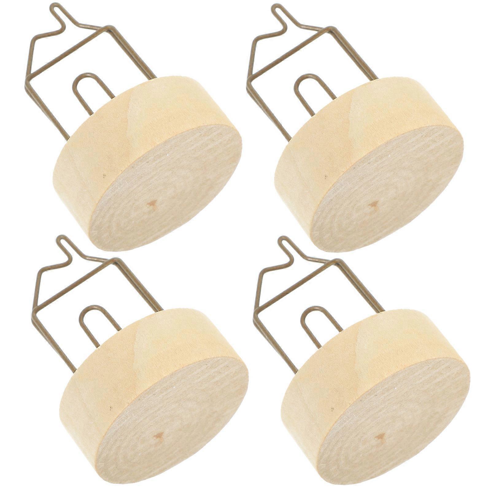 Multi Color Wooden Base Metal Card Holders for Camping Use Compact Size Lightweight