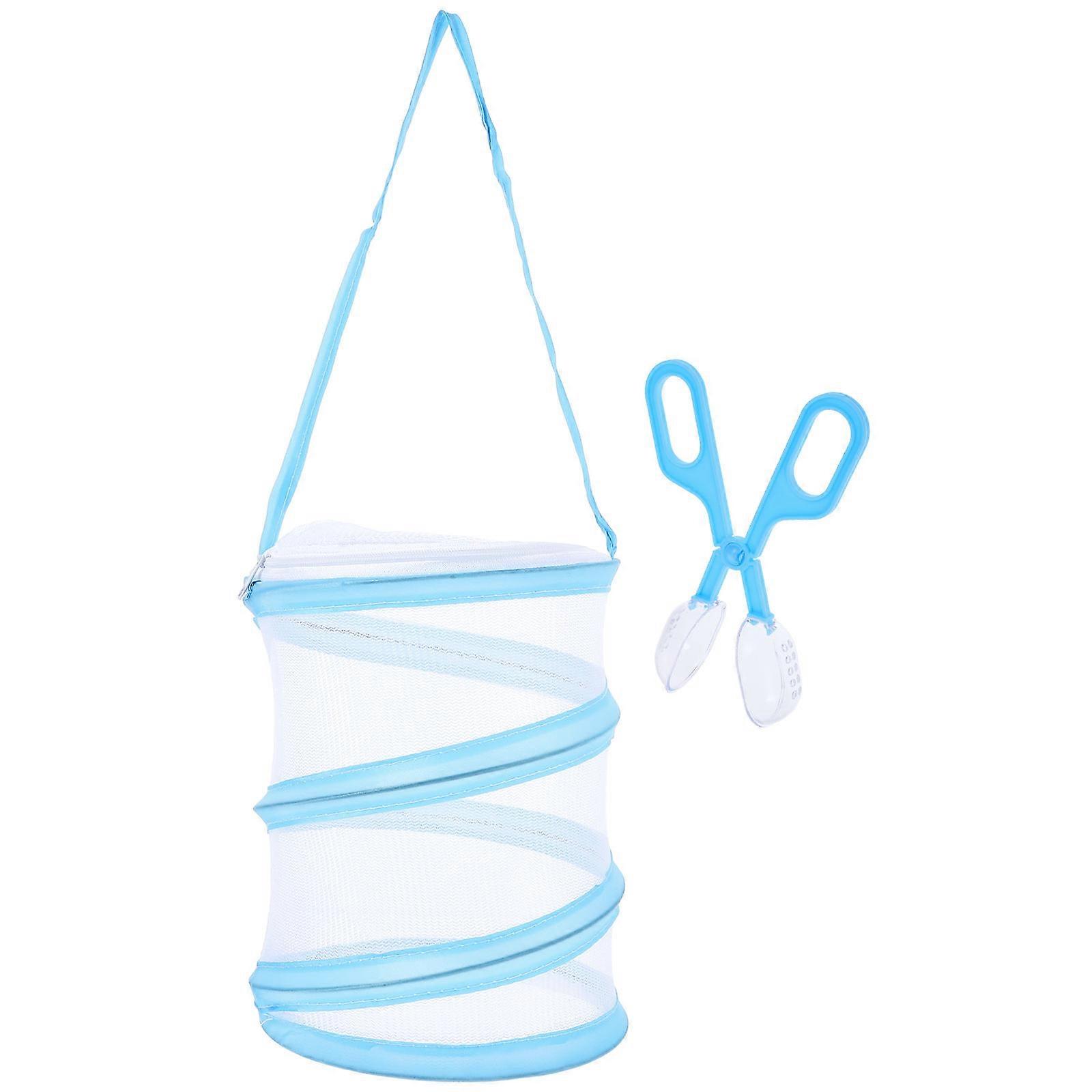 Breathable Butterflies Cage Butterfly Habitat Cage for Children Insect Breeding Cage Multi 16x18cm Zipper Design 2Set