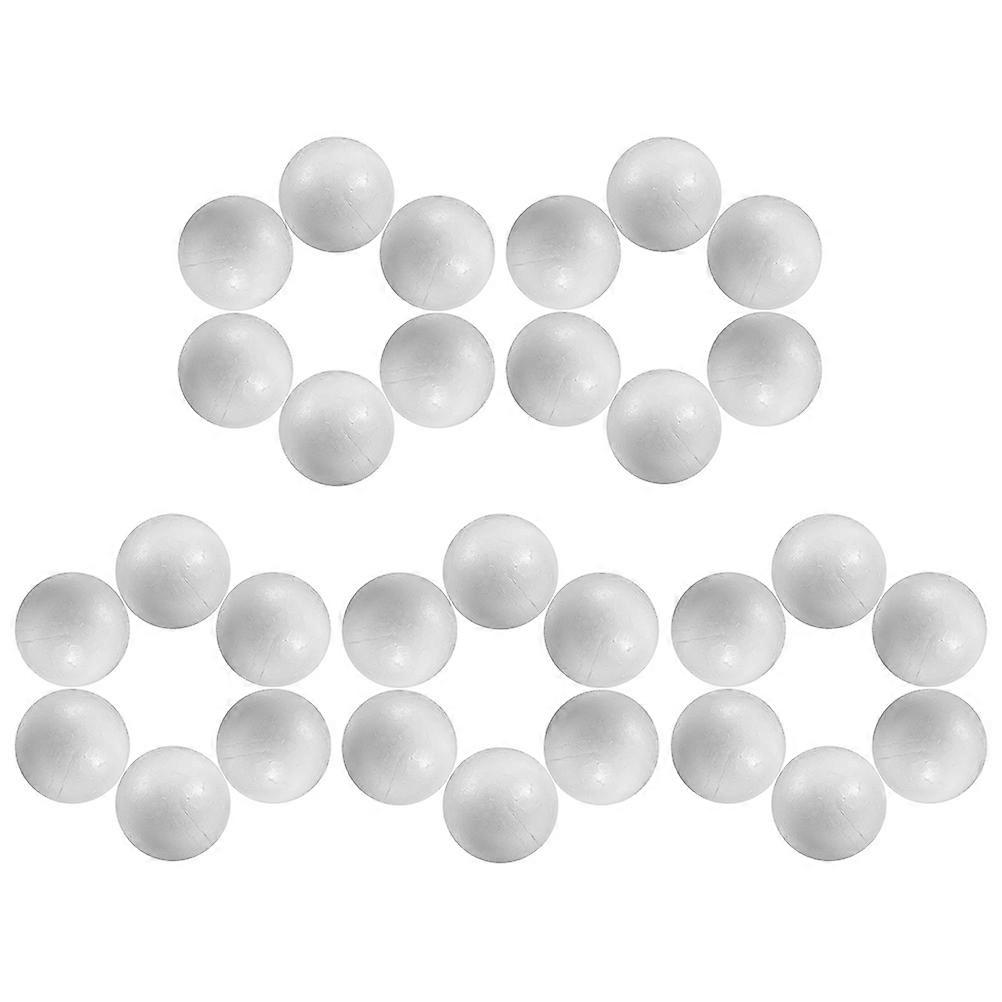 White Foam Balls for Crafts Perfect for DIY Projects and Adding Festival Atmosphere 30 Pieces