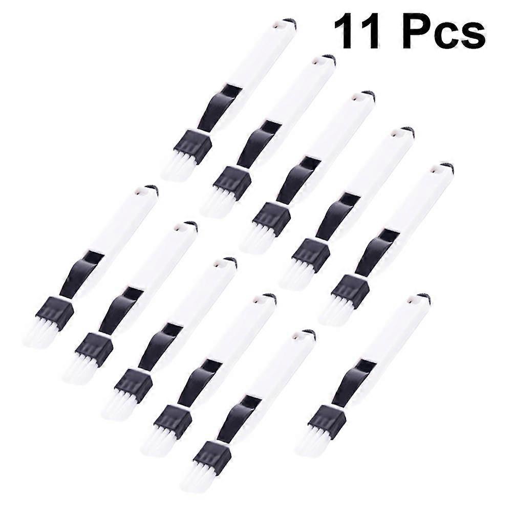 11 Piece Keyboard Cleaning Brush Set with Dustpan – Compact, Detachable Brushes for Keyboard, Window, Door Grooves and Corners – Black