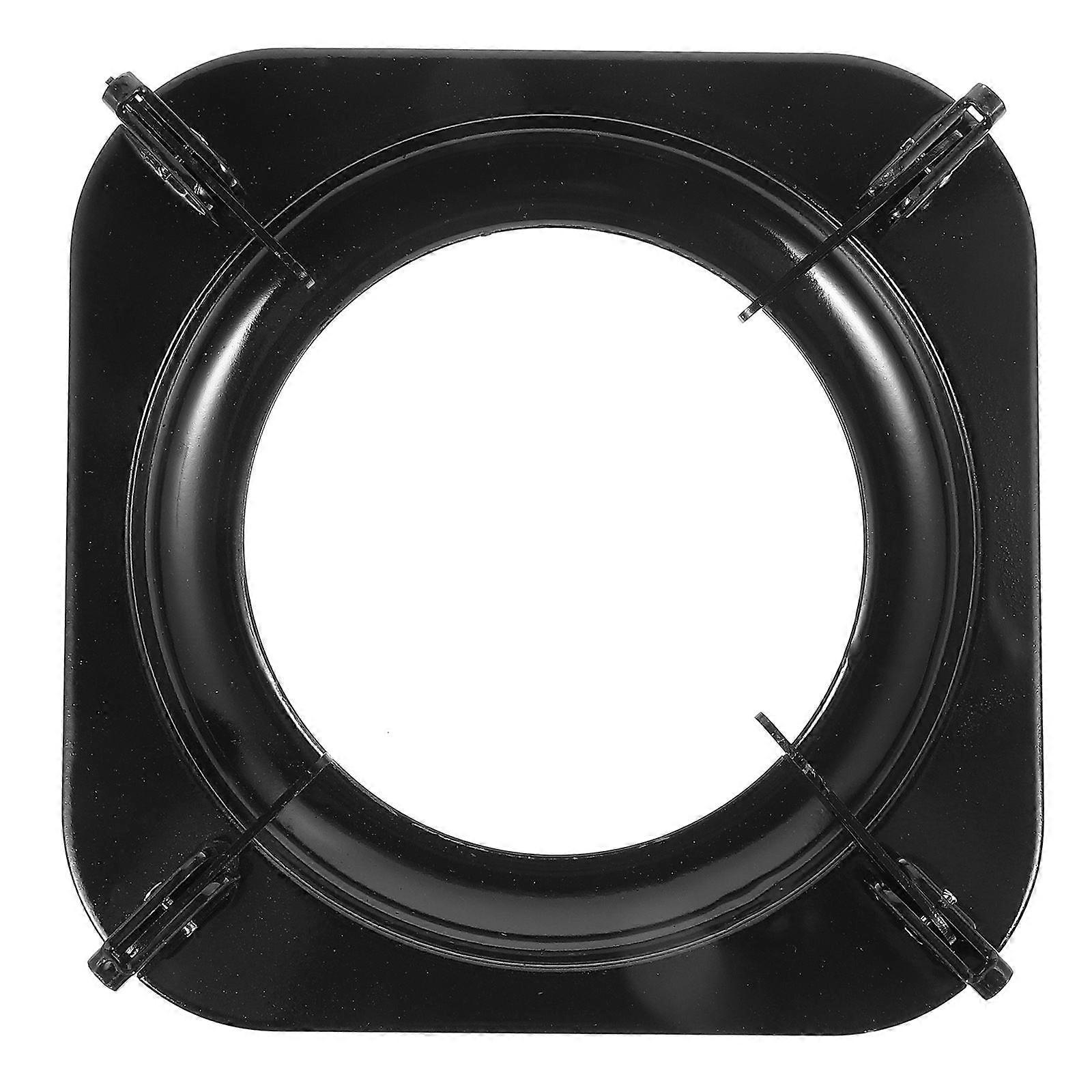 Black Metal Fire Stove Cover for Kitchen Use with Premium Quality and Energy Saving Design 1Pc