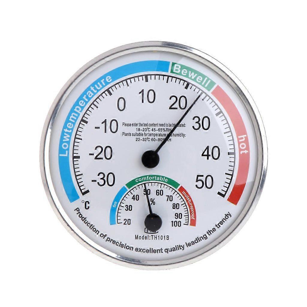 Thermometer Analog Hygrometer Temperature Humidity Monitor For Office Restaurant Hotel Lobby Compact