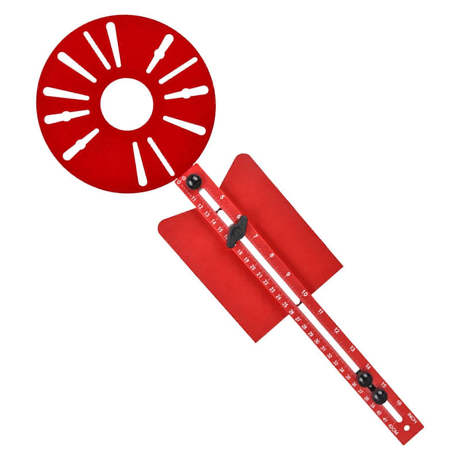 Router Milling Groove Mount, Round Cutter Change, Aluminum Alloy Router Jig With Adjustable Template For Cabinet Trim