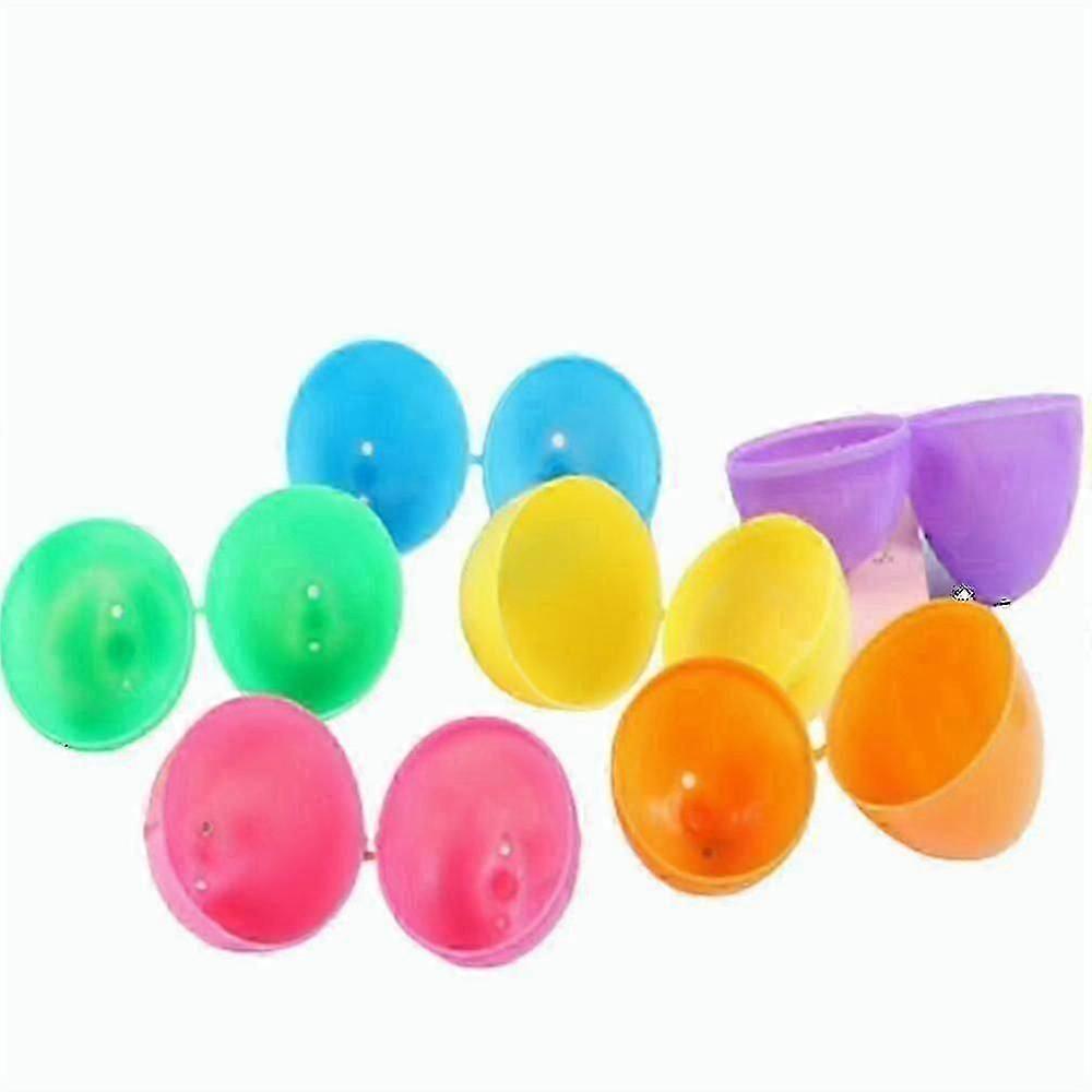 Fillable Easter Eggs Plastic Colorful Easter Eggs Easter Candies Chocolate Gift Toys