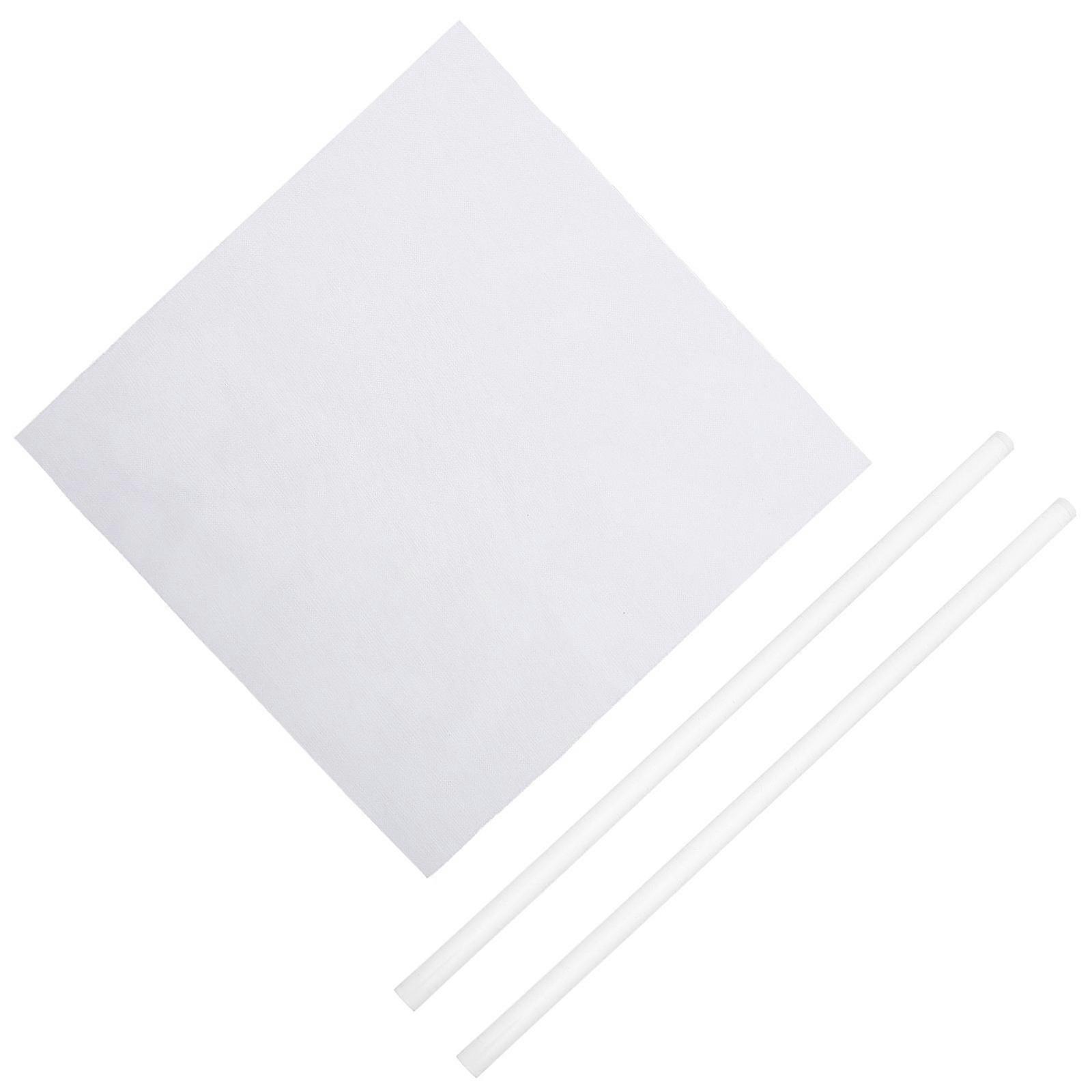 Physics Experiment Equipment Tool Electrostatic Experiment Glass Stick 25X1X1CM For Students And Teachers 2 Packs