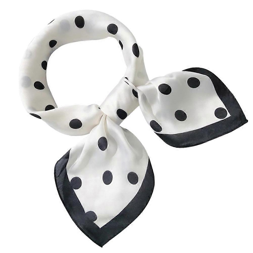 Masteelf 1Pc Breathable Printed Square Silk Scarf for Lady Bag Wrap