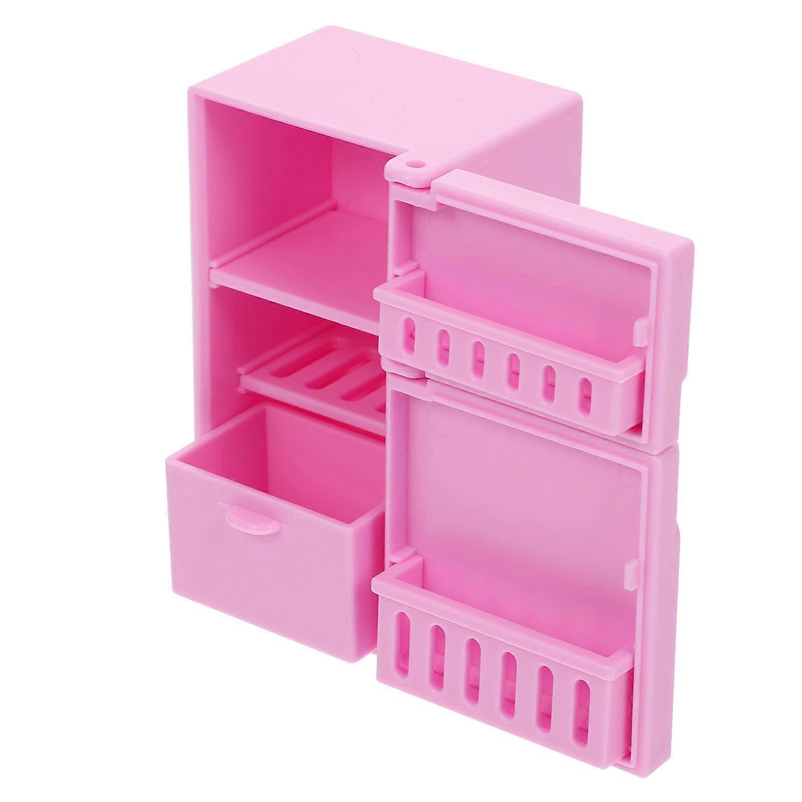 Refrigerator Mini Fridge Toy Stylish And Chic Mini House Refrigerator Ideal For Desktop Decoration 1Pcs