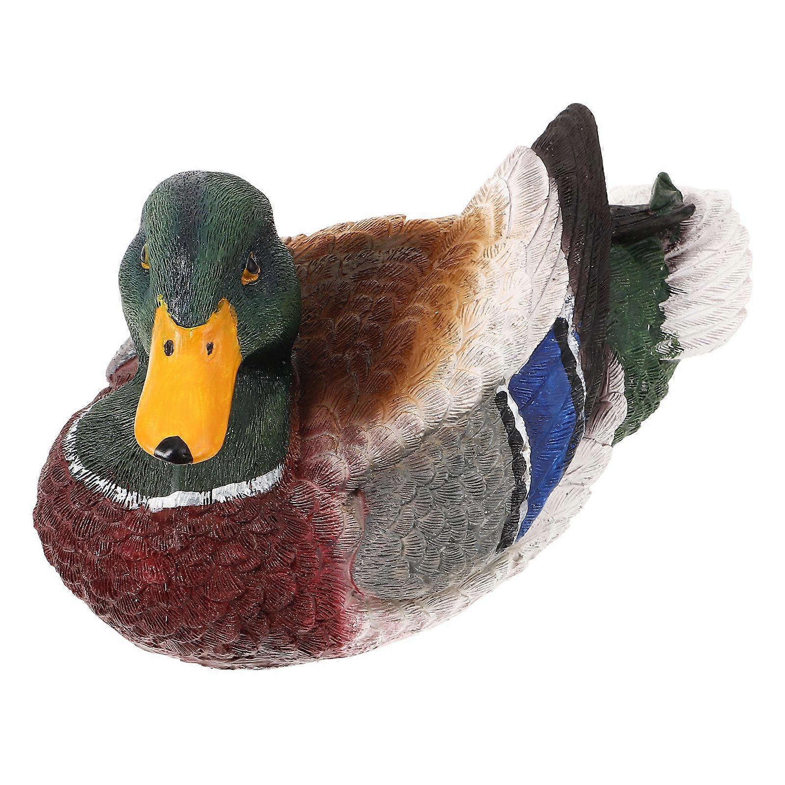 Pond Floating Duck Decoration Garden Duck Sculpture Floating Animal Statue Ornament