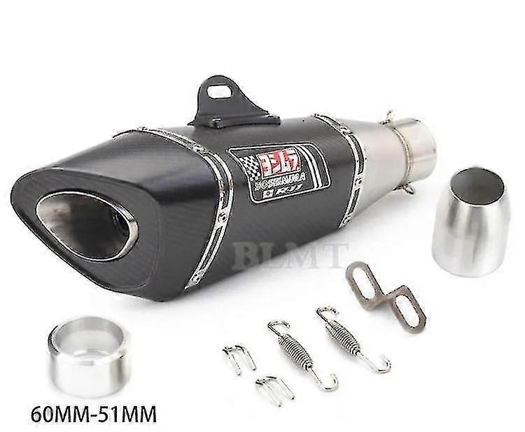 Universal 51mm 60mm Motorcycle Exhaust With Db Killer Yoshimura R11 Muffler For Z900 Gsxr1000 Sv650 R6 R3 Zx6r Zx10 K7 Mt07 Mt09
