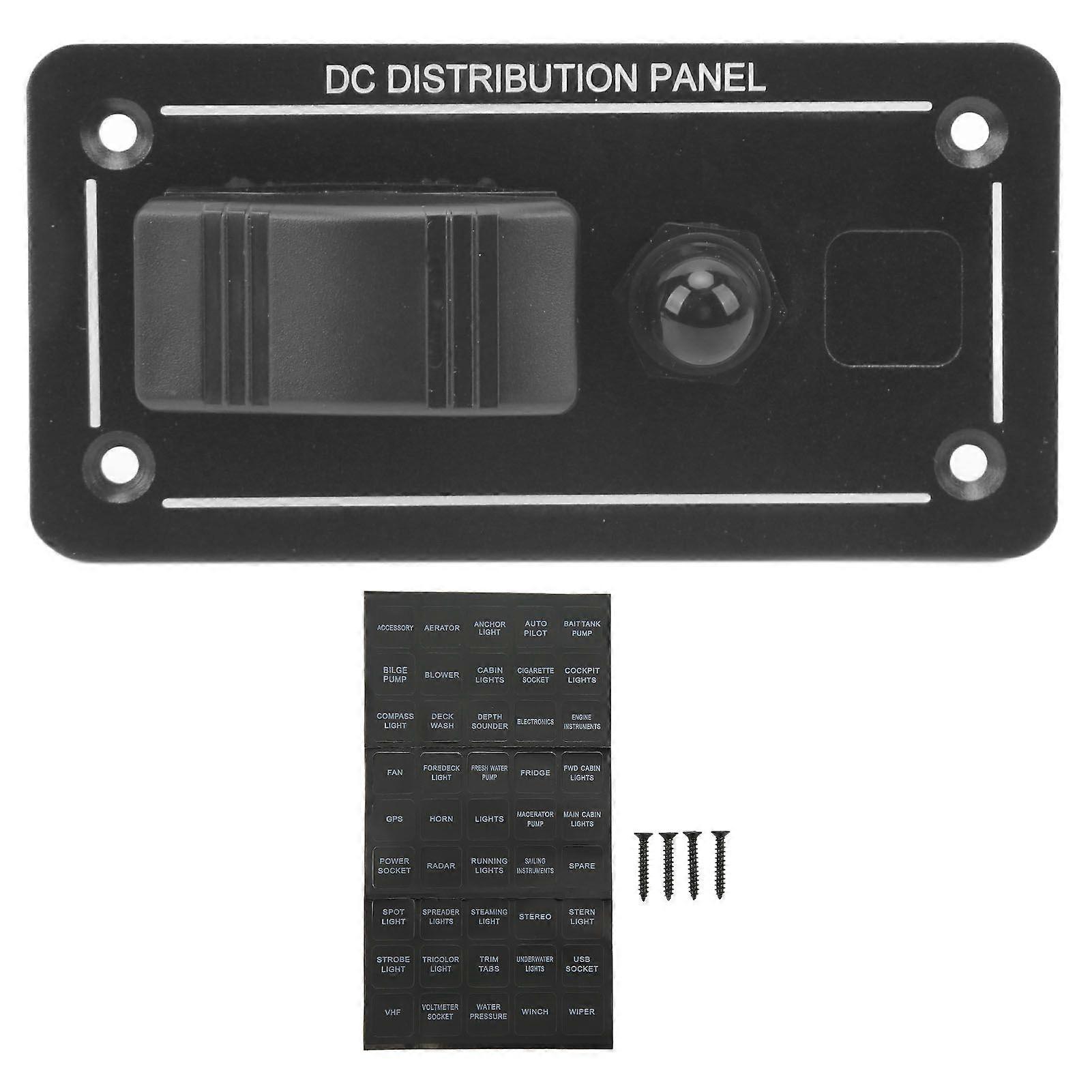 Aluminum Toggle Switch Panel with LED Indicator for RV UTV