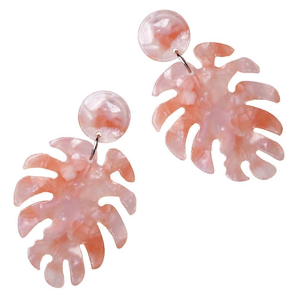 It looks like you're describing a product listing for **Monstera Leaf Drop Earrings**! Here's a polished and professional version of the product