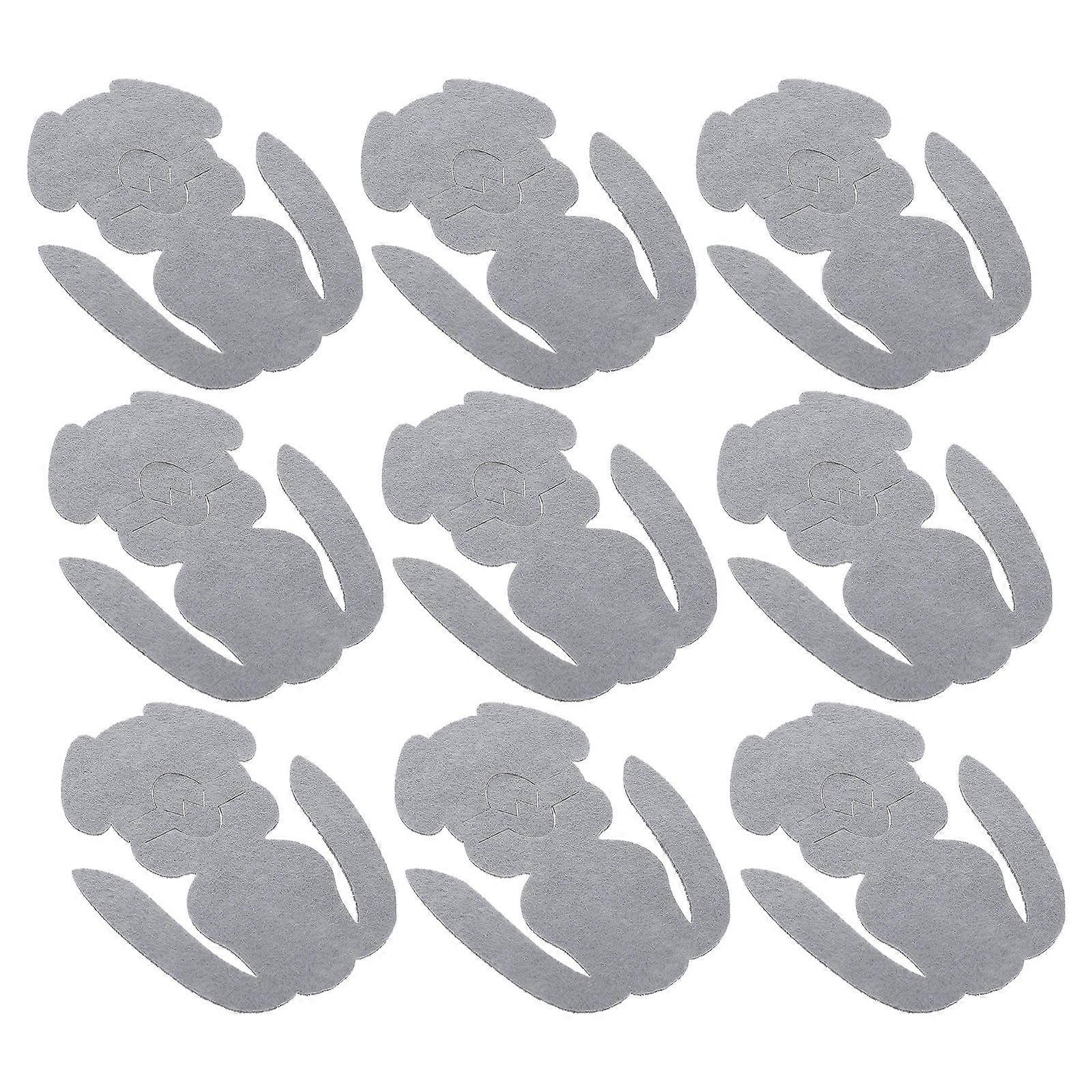 Festlige kaninformede bestikkdeksler 8 stk serviseoppbevaring til påskefeiring