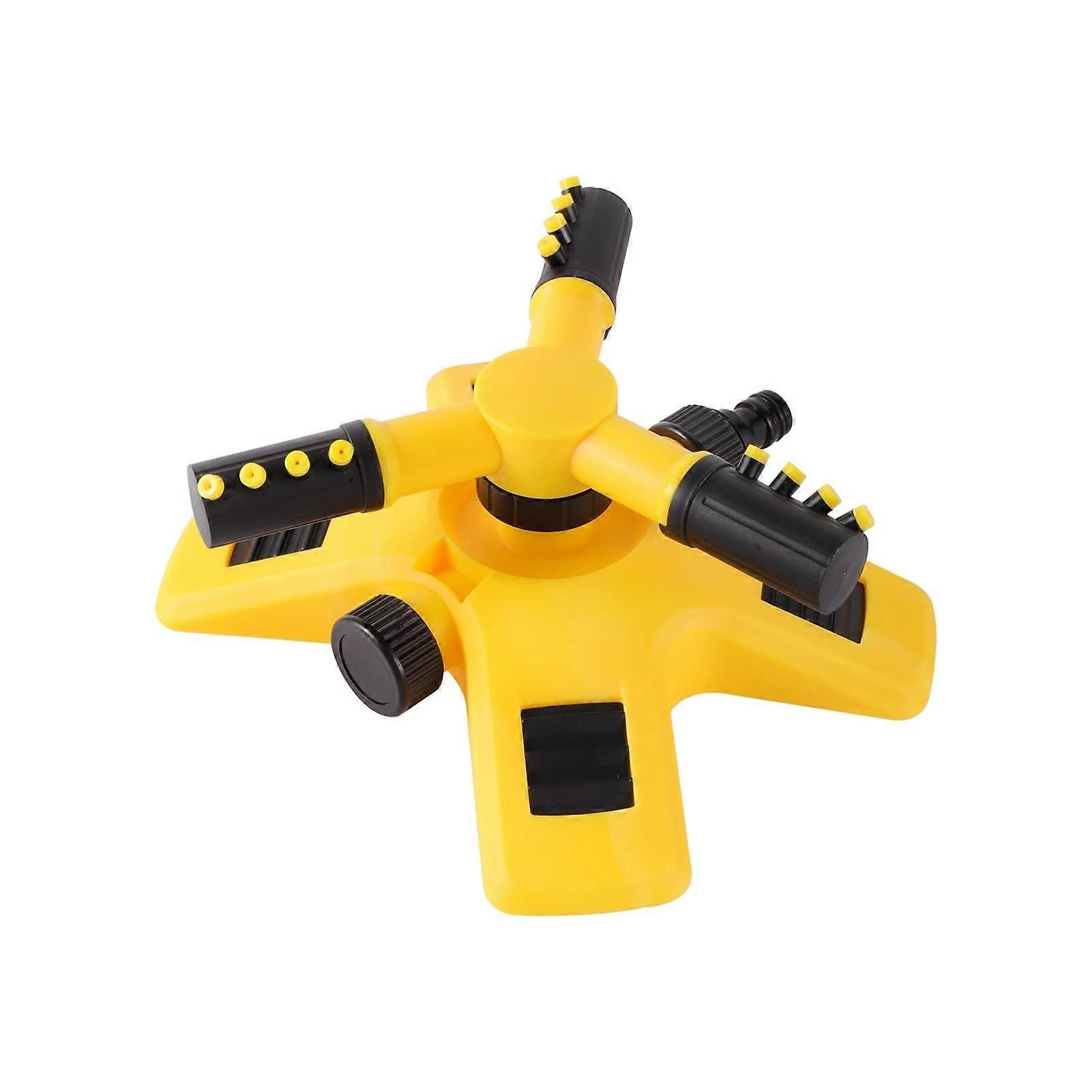 Garden Sprinkler Outdoor 360-Degree Automatic Rotating Lawn Sprinkler Three-Claw Design for Efficient Watering