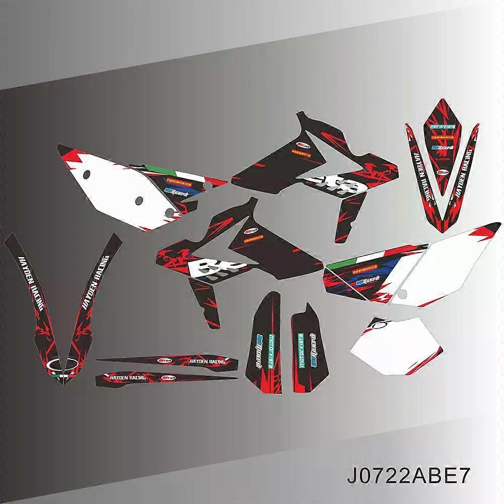 Full Graphics Decals Stickers Motorcycle Background Custom Number for BETA RR 250 300 350 390 430 480 2013 2014 2015 2016 2017