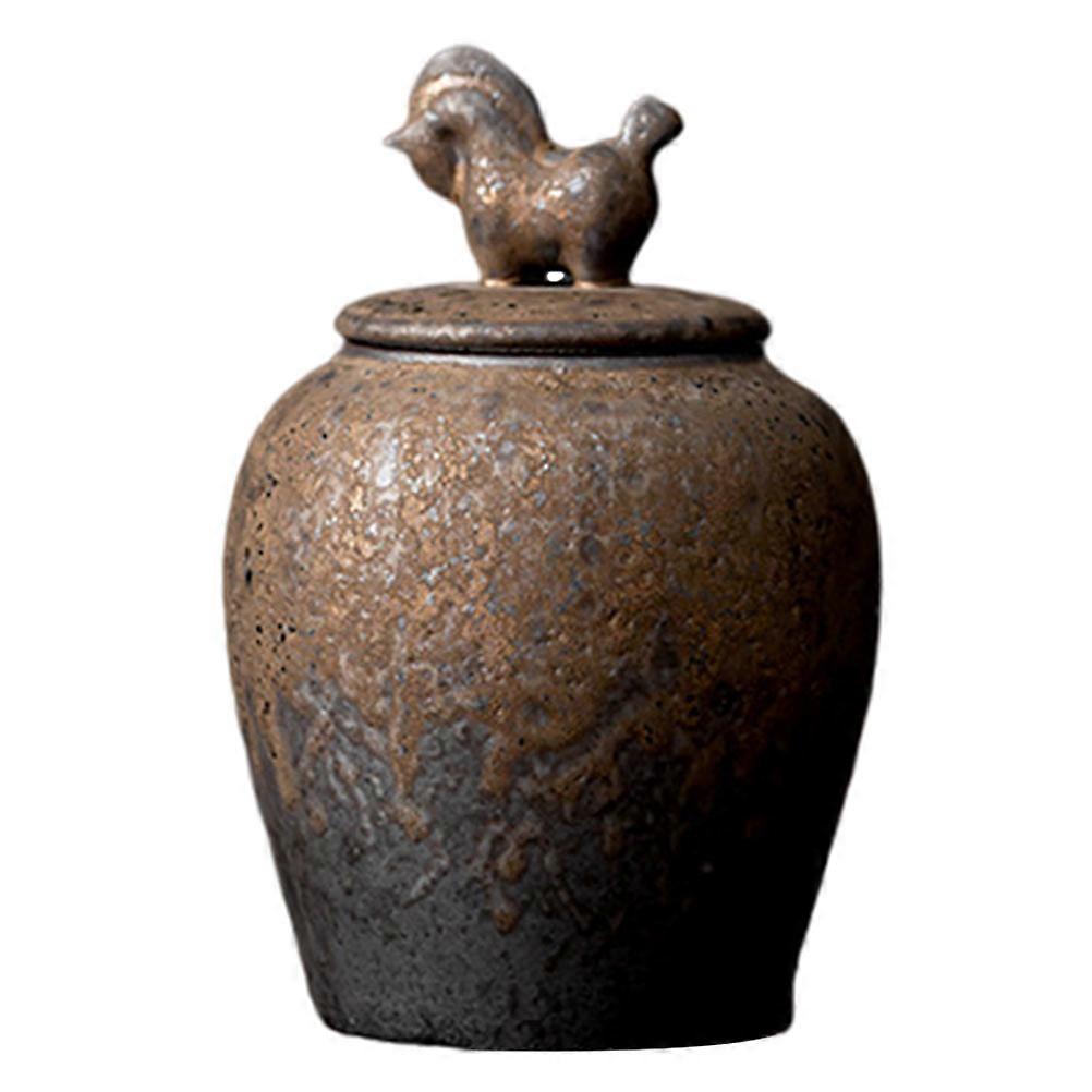 Elegant Ceramic Tea Jar Airtight Storage Container for Tea, Cereal & More Simple, Design for Home Use