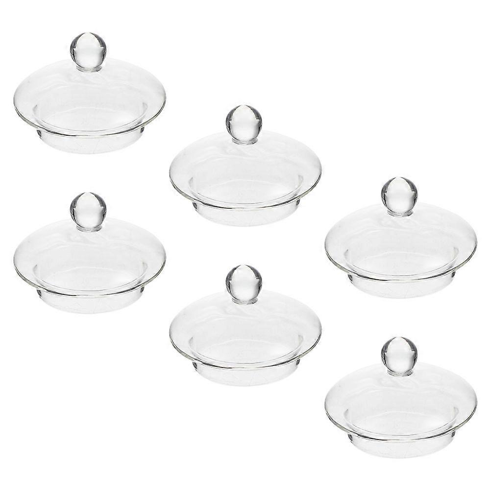 Replacement Teapot Lid For Houses Holds Tea Kettle Accessories 7.5X7.5X5Cm Transparent High Temperature Resistant 6Pcs