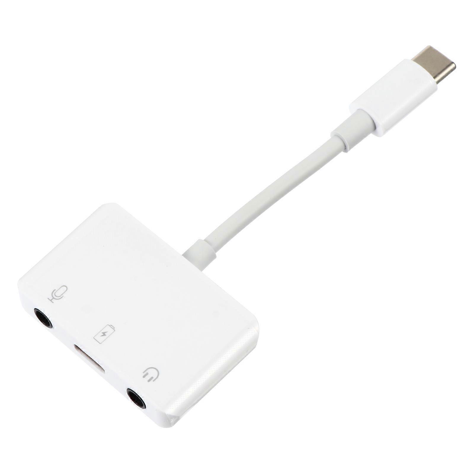Type C Sound Adapter for Headphones Compact, Portable, High Efficiency Heat Dissipation, Supports Wire Control for Laptops