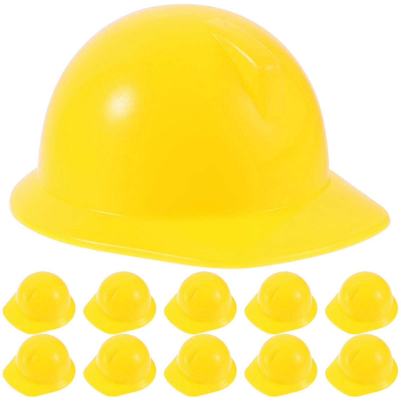 Red Mini Construction for Decoration Use Realistic Plastic Accessories 10 Pieces