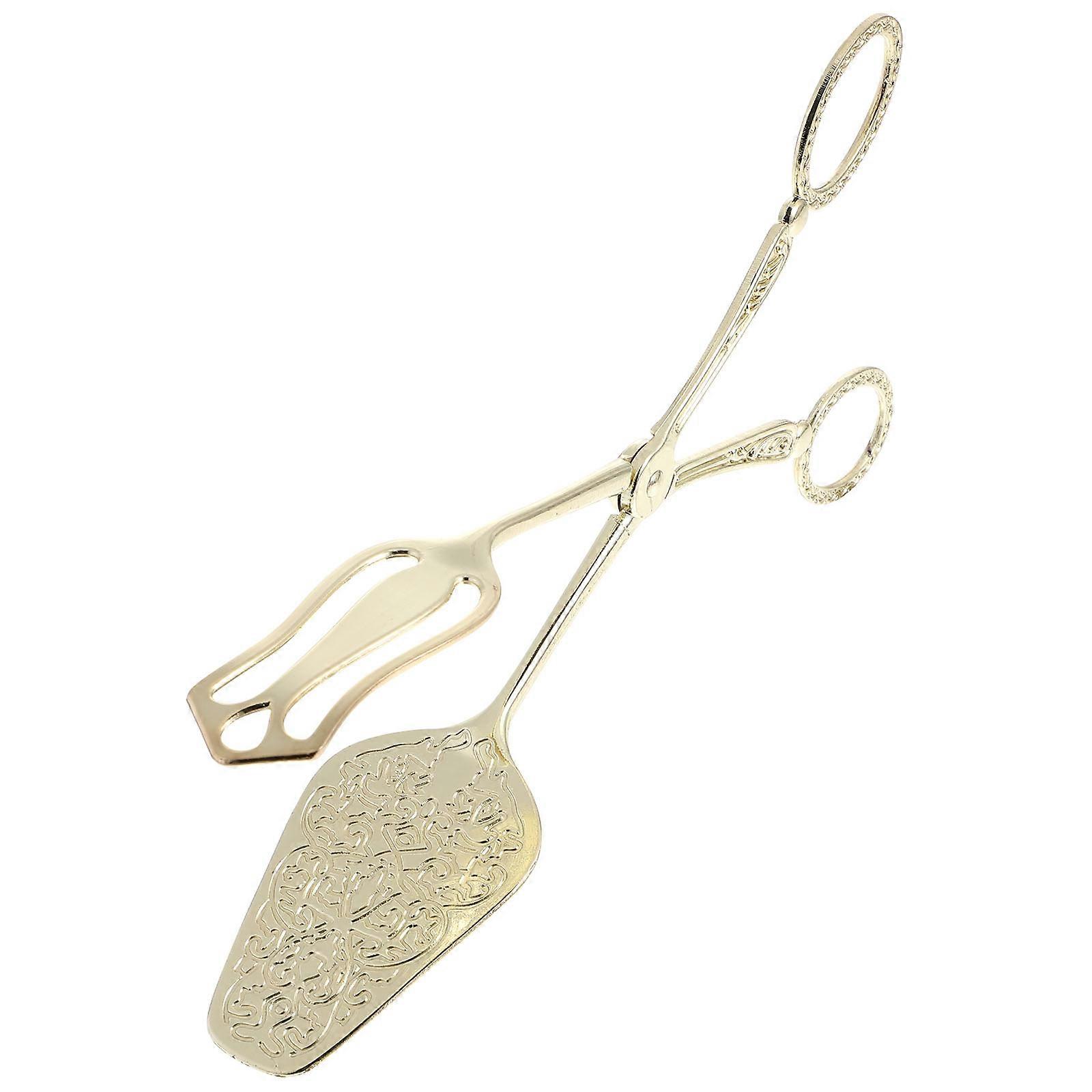 Kitchen Tongs 1Pcs Multifunctional Food Tong Ideal For Outdoor Activities And Kitchens Golden Color Anti-slip Design For Effortless Clamping