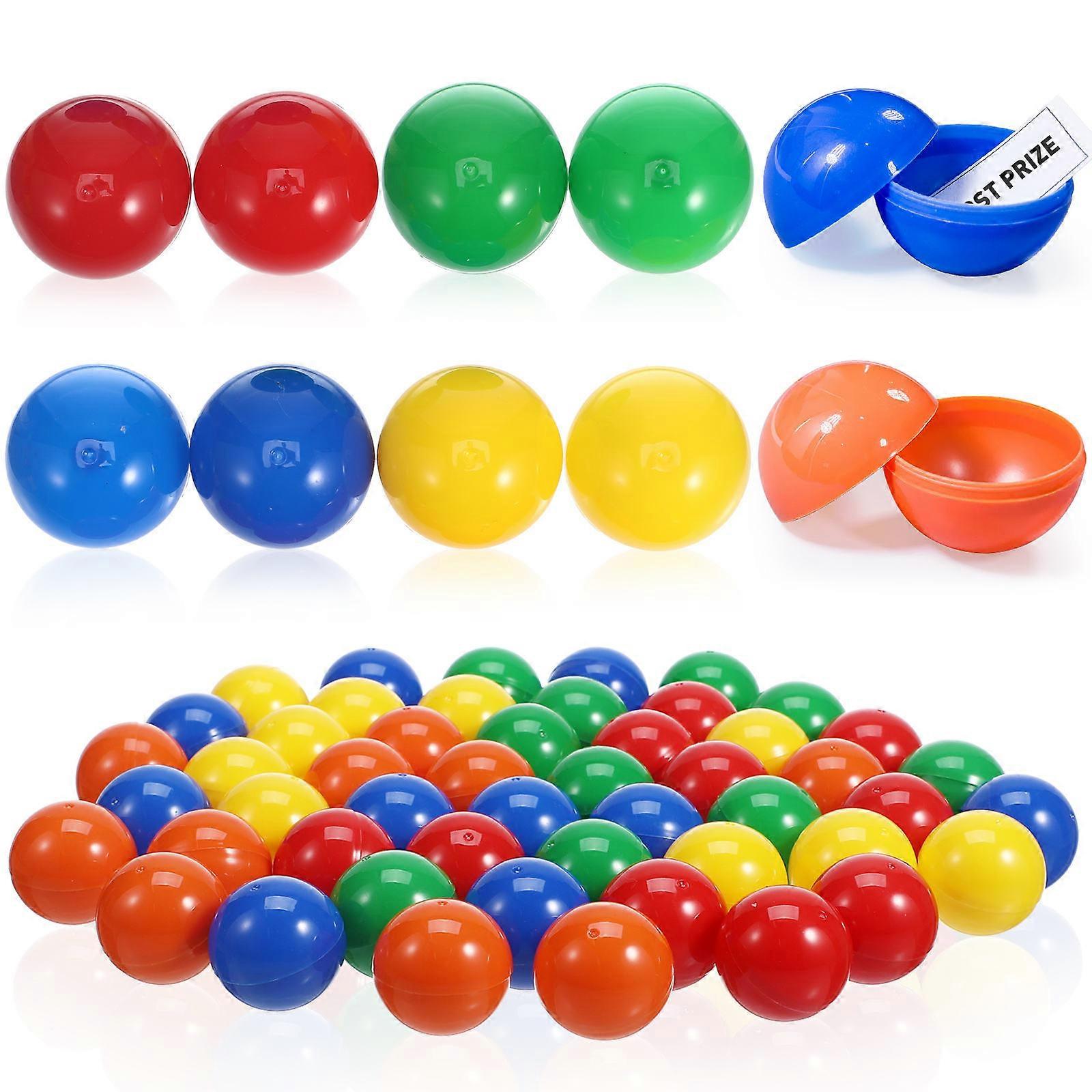 50pcs Reusable Plastic Balls for Raffle Drawing Games – Ideal for Home Parties, & Recreational Activities