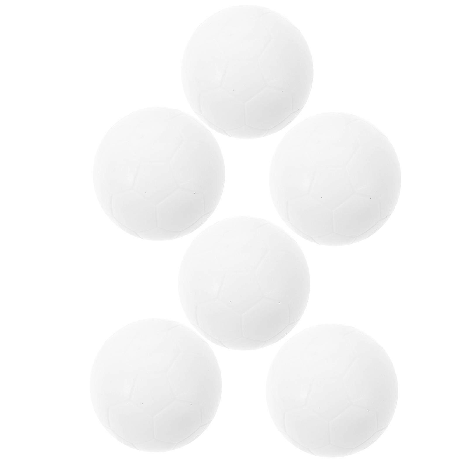 6pcs Mini Table Soccer Balls Replacement Footballs for Foosball Games Lightweight Indoor Use for Family and Parties
